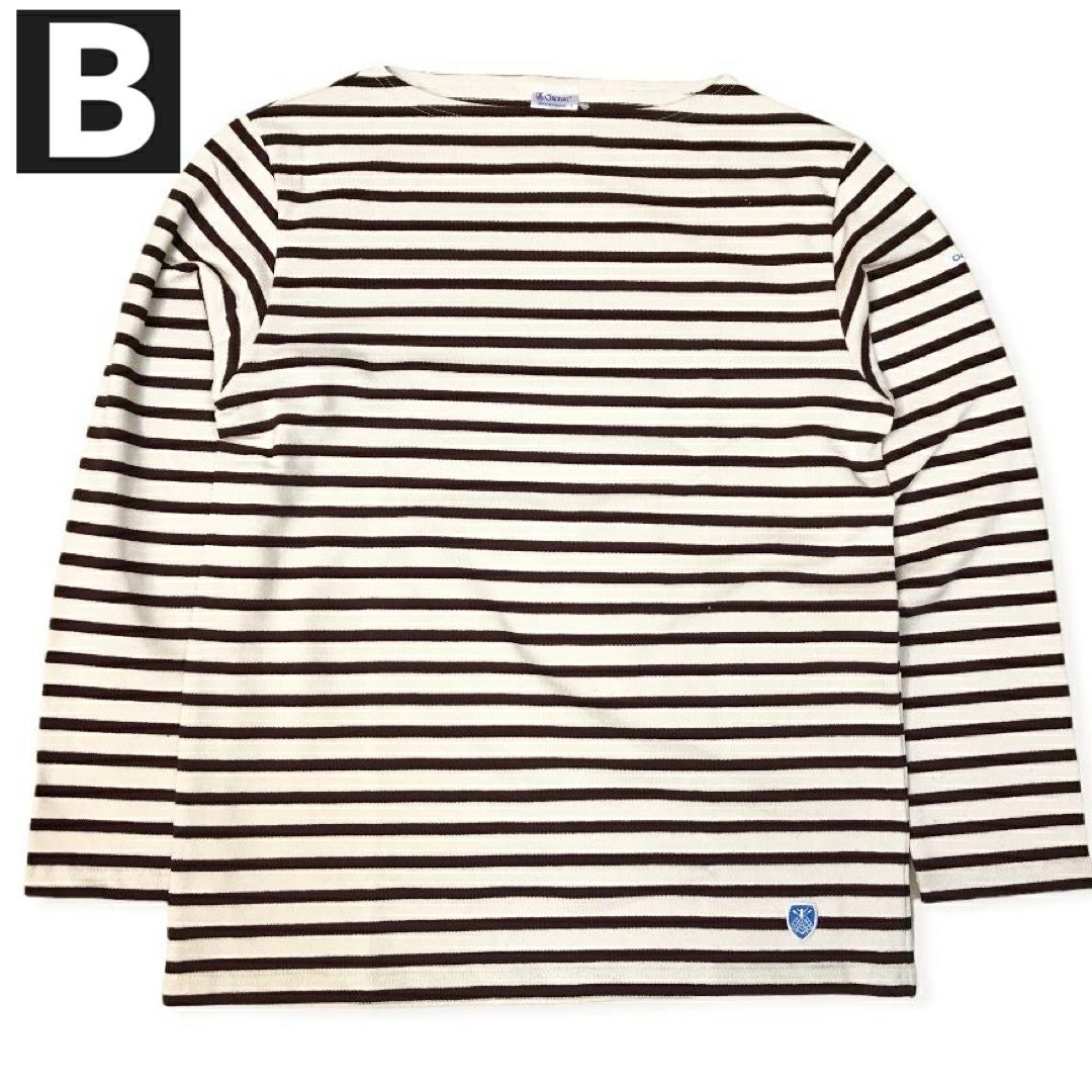 フランス製送料無料ORCIVAL【オーシバル(オーチバル)】BOATNECKL/Sボートネックボーダーバスクシャツメンズ(男性用)【smtb-m】