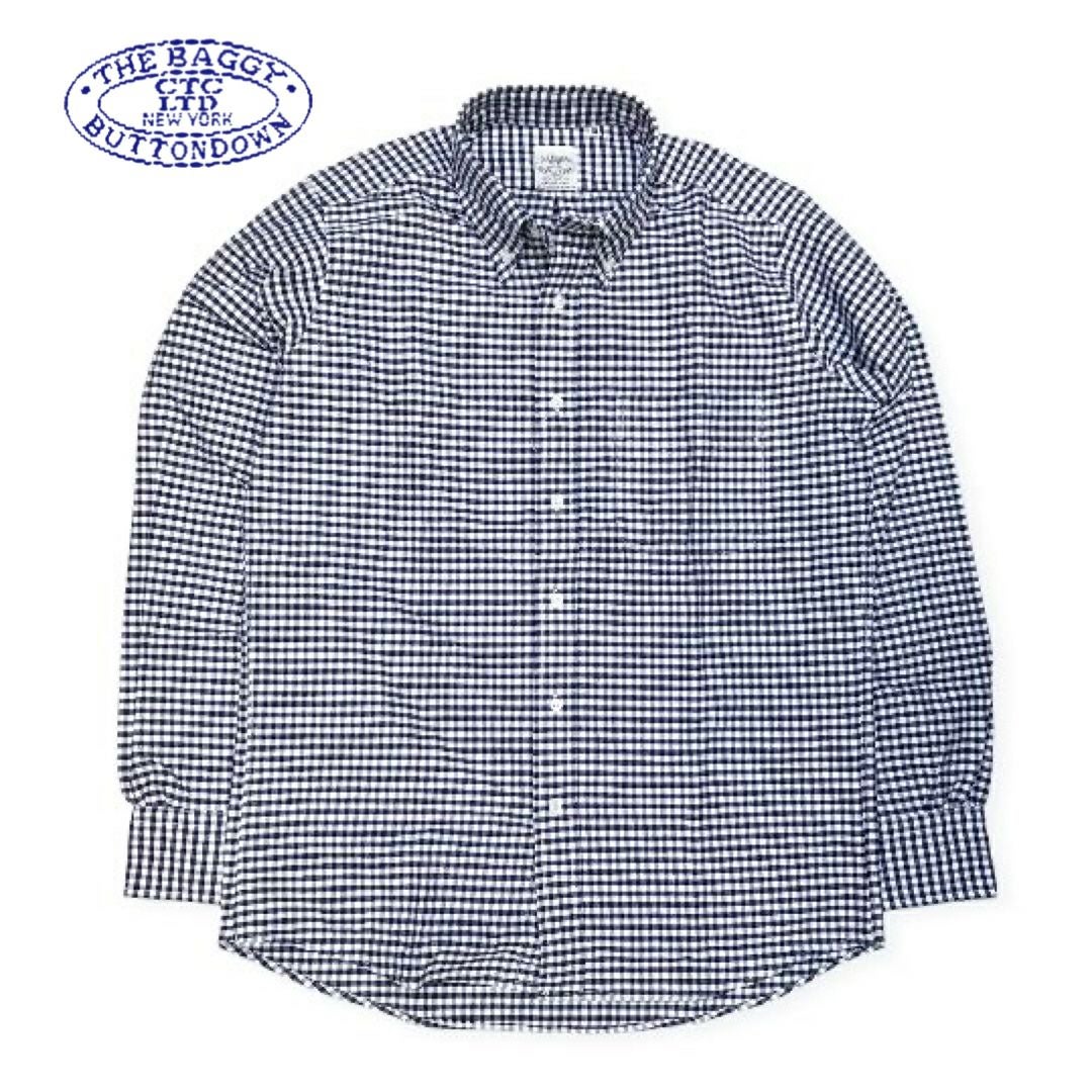 送料無料 BAGGY【バギー】GINGHAM 2 OX B.D L/S 長袖 オックスギンガム
