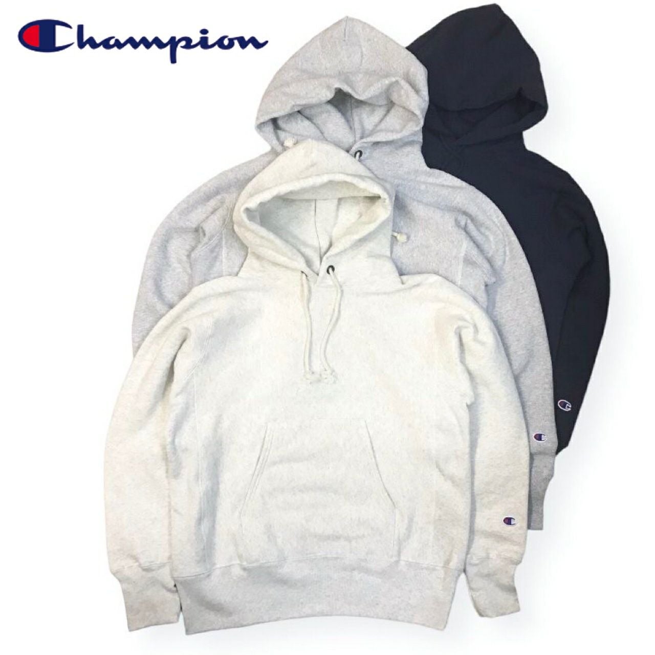 送料無料 CHAMPION【チャンピオン】R/W HOODED 長袖 リバースウィーブ