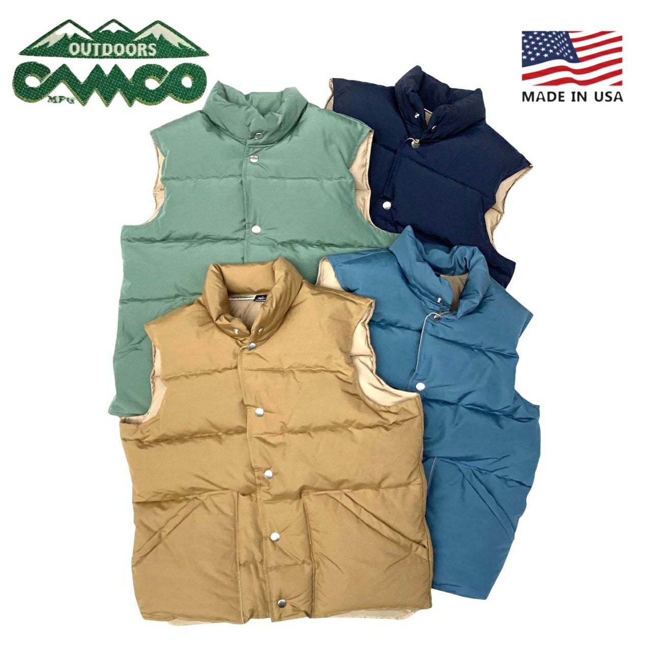 アメリカ製 送料無料 CAMCO【カムコ】CASCADE DOWN VEST カスケード