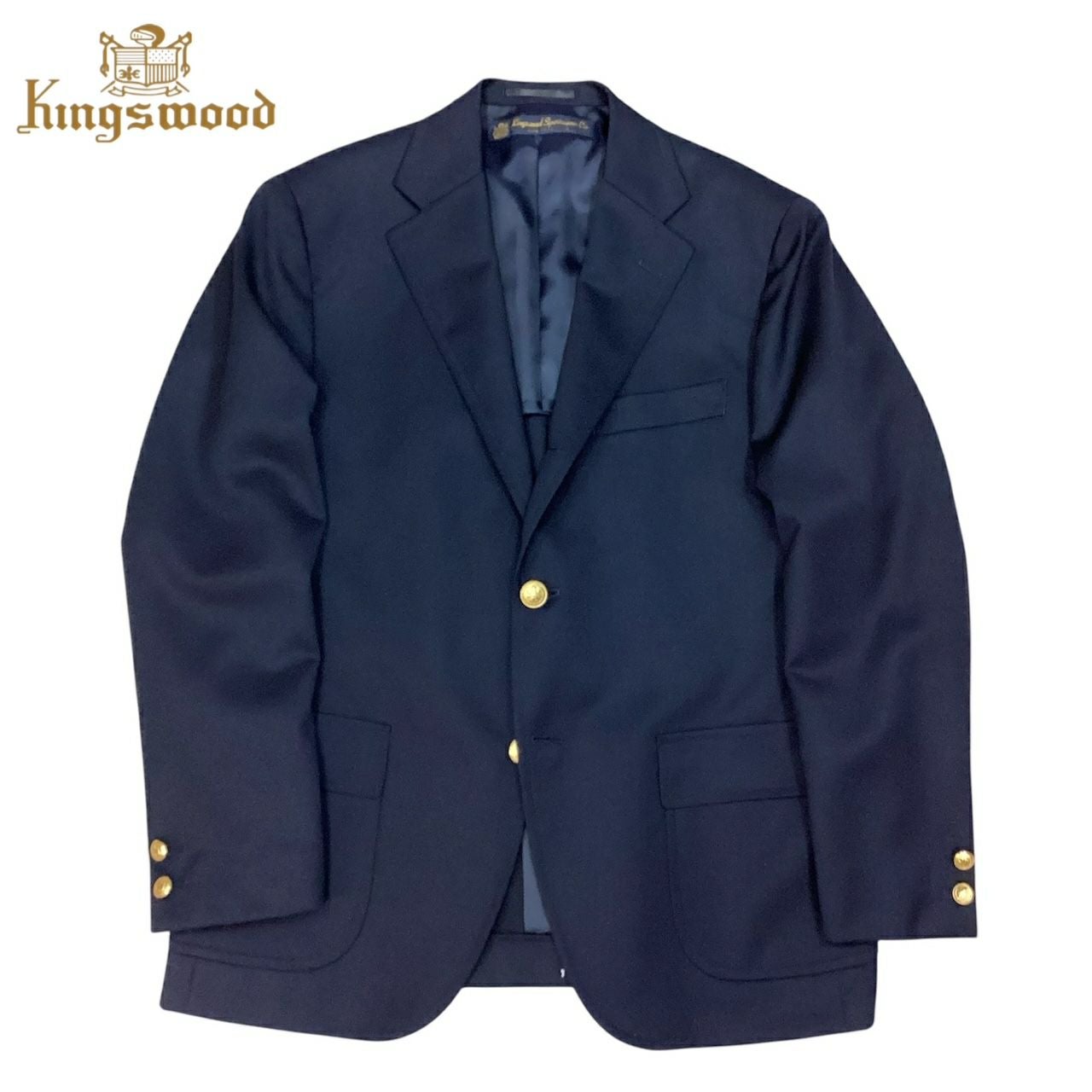 送料無料 KINGS WOOD【キングス ウッド】NEW NAVY BLAZER ネイビー
