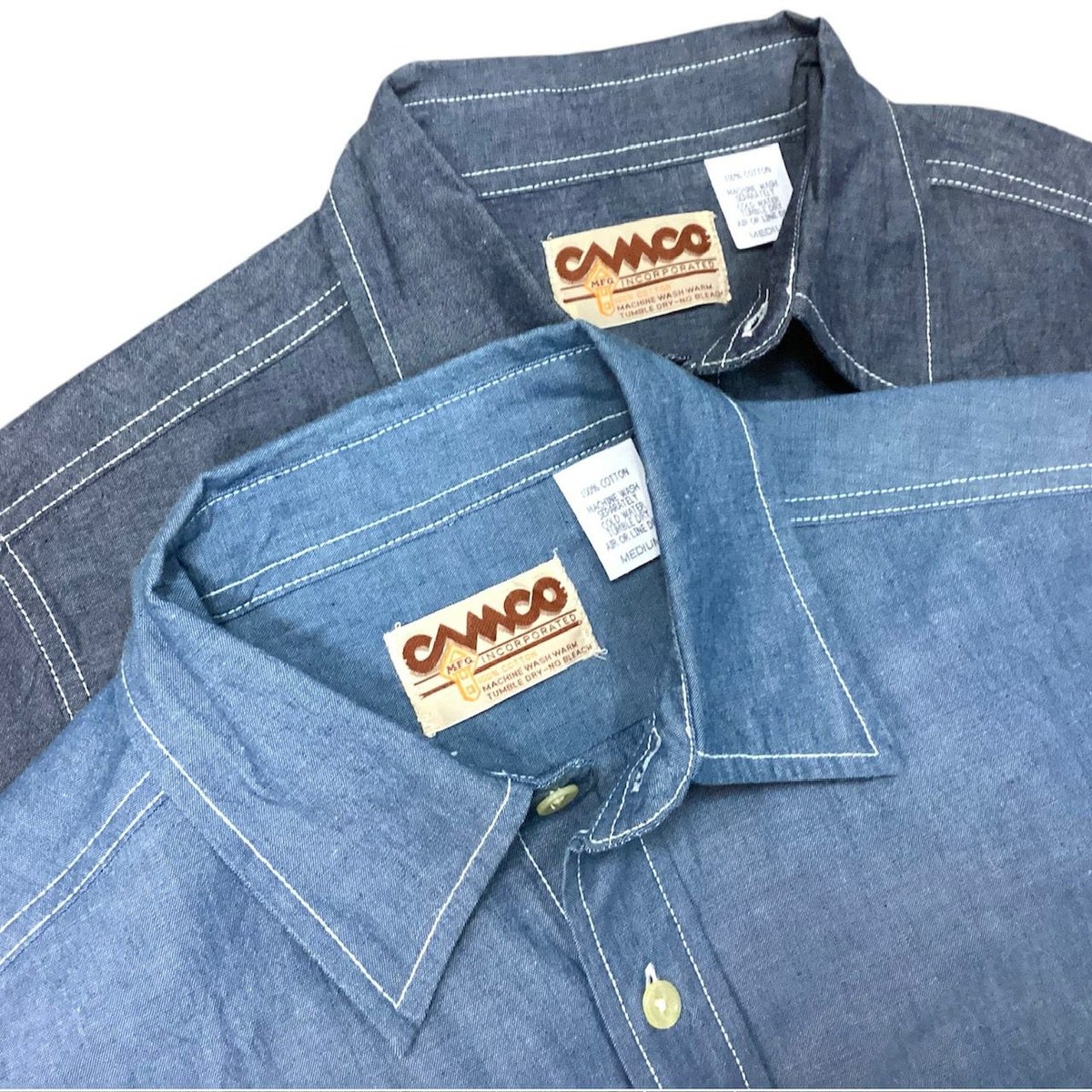 送料無料CAMCO【カムコ】2WORKS/S半袖シャンブレーシャツワークシャツ半袖シャツアメカジメンズ(男性用)【smtb-m】