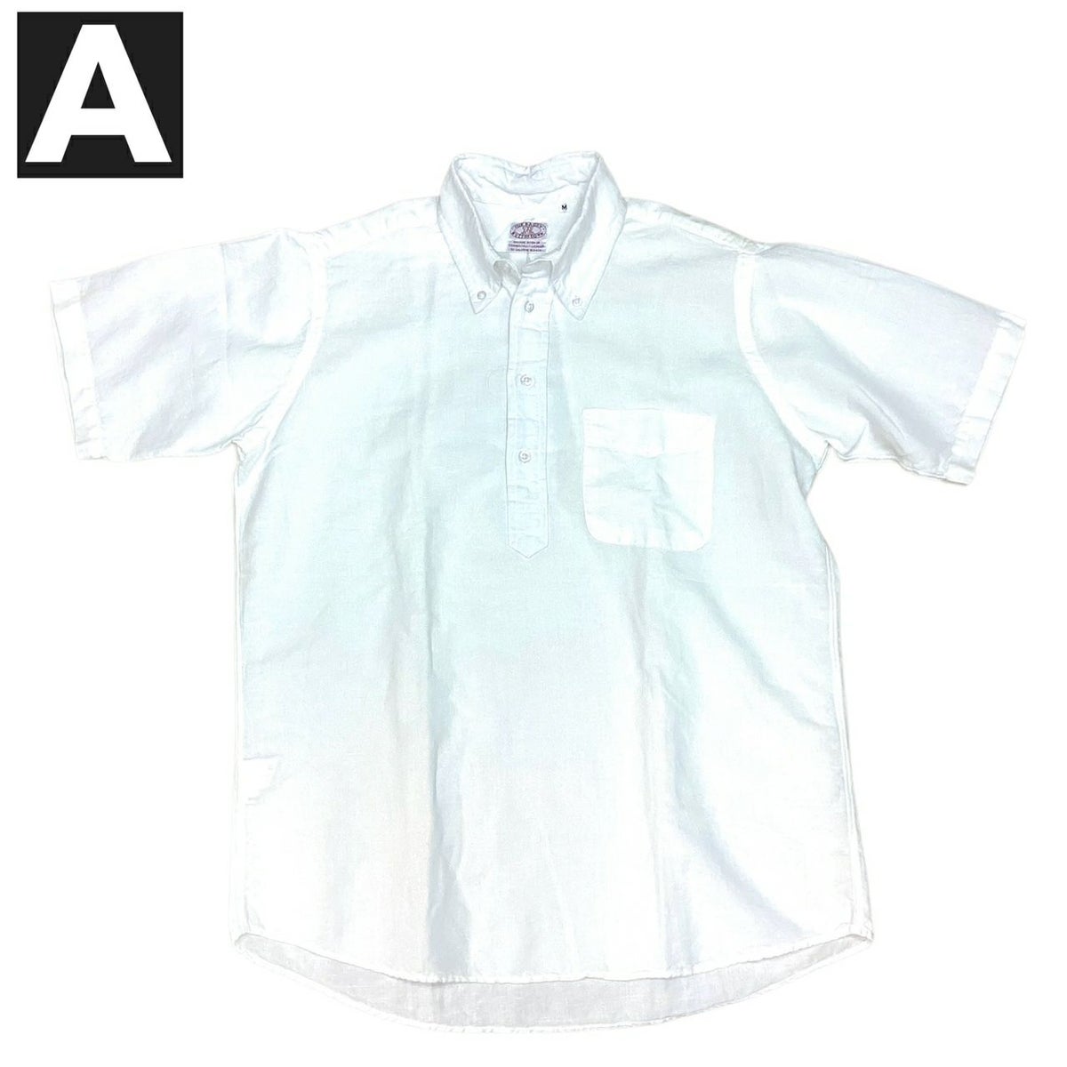 送料無料BAGGY【バギー】2L/CB.DP/OS/S半袖リネンコットンプルオーバーボタンダウンシャツ半袖シャツメンズ(男性用)【smtb-m】