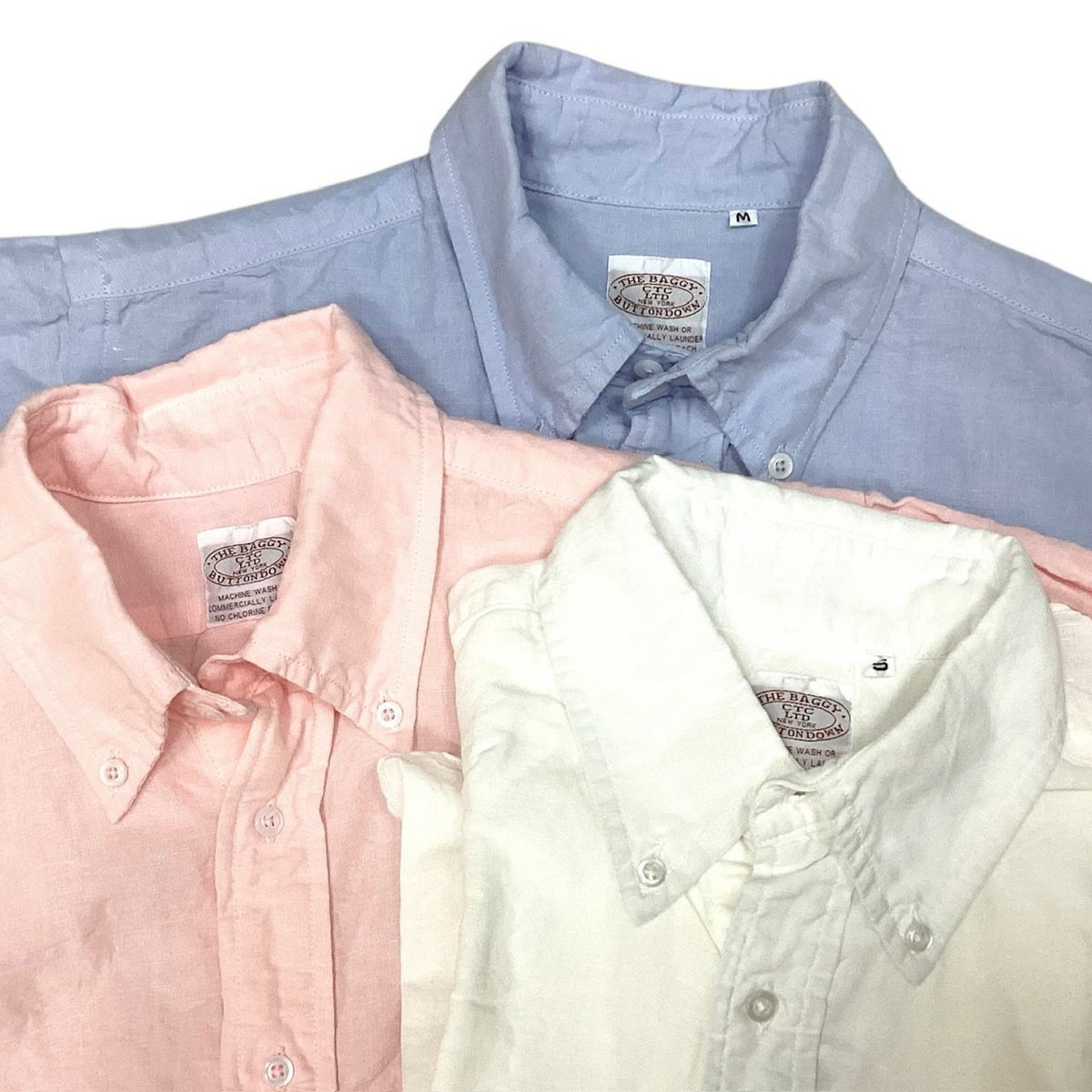 送料無料BAGGY【バギー】2L/CB.DP/OS/S半袖リネンコットンプルオーバーボタンダウンシャツ半袖シャツメンズ(男性用)【smtb-m】