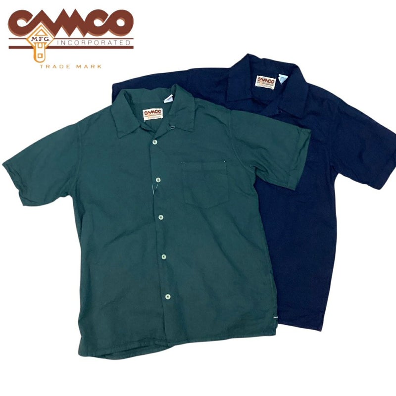 送料無料CAMCO【カムコ】2MADRASOPENS/S半袖マドラスチェックオープンカラーシャツメンズ(男性用)【smtb-m】