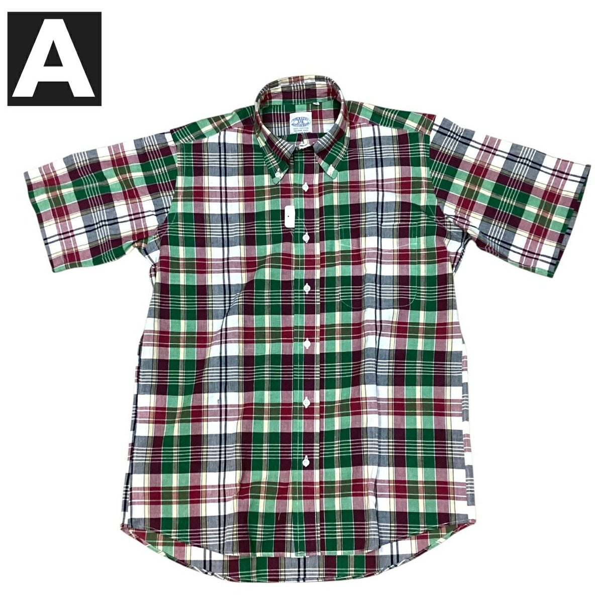 送料無料BAGGY【バギー】2SNMADRASB.DS/S半袖マドラスチェックシャツ半袖シャツメンズ(男性用)【smtb-m】