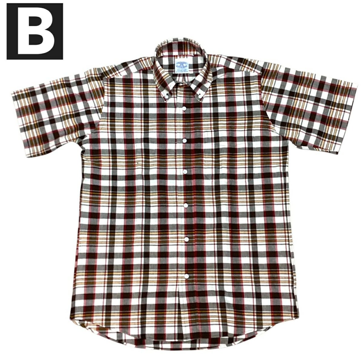 送料無料BAGGY【バギー】2SNMADRASB.DS/S半袖マドラスチェックシャツ半袖シャツメンズ(男性用)【smtb-m】