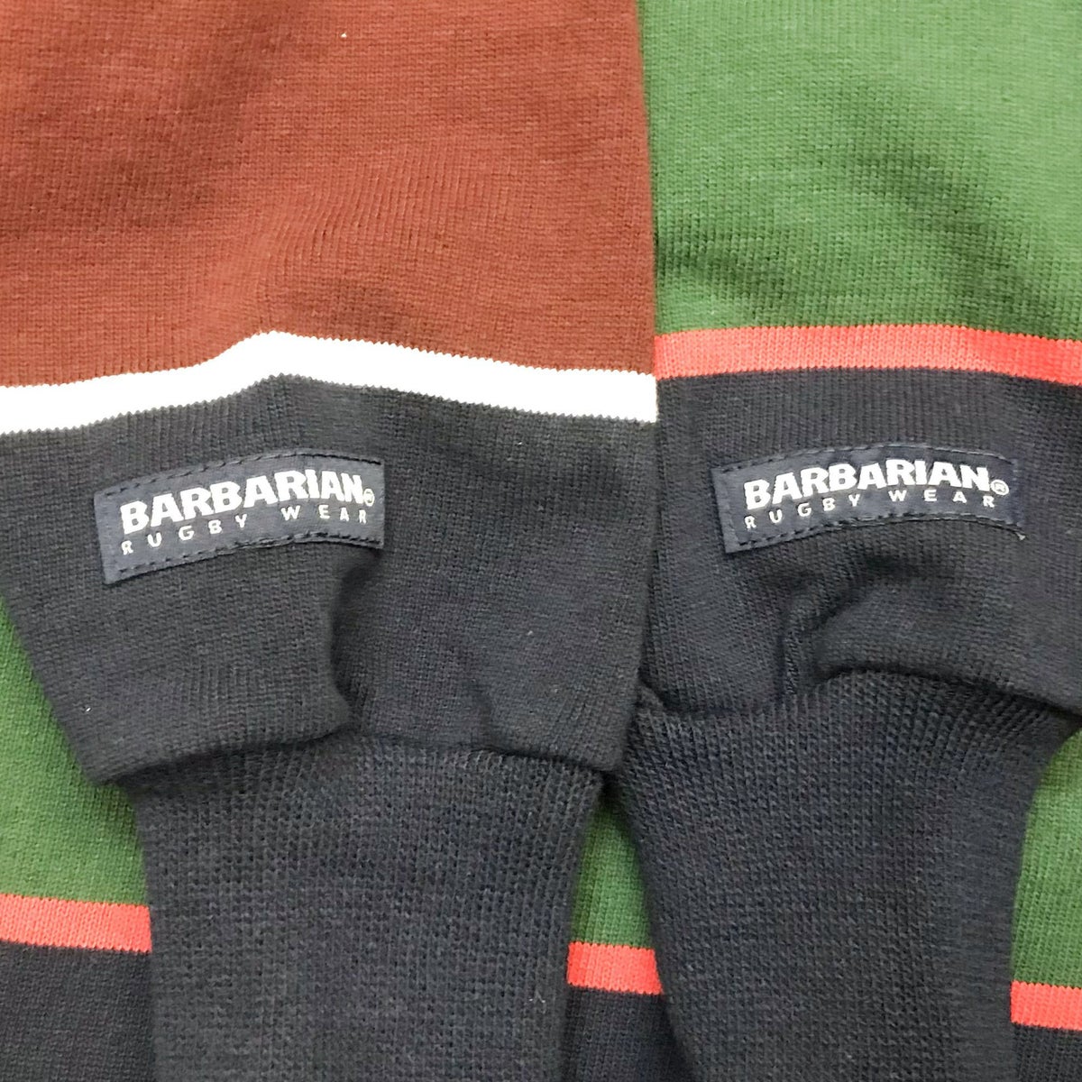 カナダ製送料無料BARBARIAN【バーバリアン】レジメンボーダー長袖ラグビーシャツラガーシャツメンズ(男性用)【smtb-m】