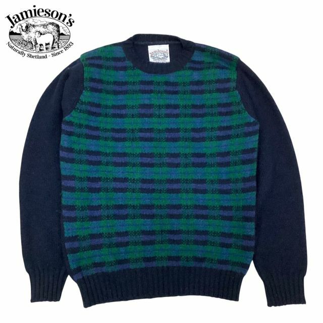 スコットランド製 送料無料 JAMIESON'S【ジャミーソンズ】TARTAN CREW