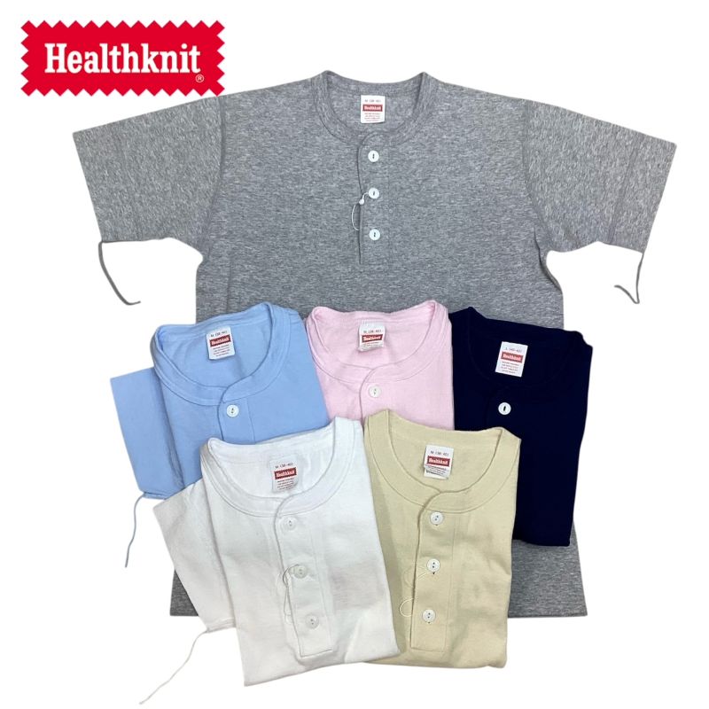 HEALTH KNIT 【ヘルス ニット】 906S 半袖 ヘンリーネックTシャツ